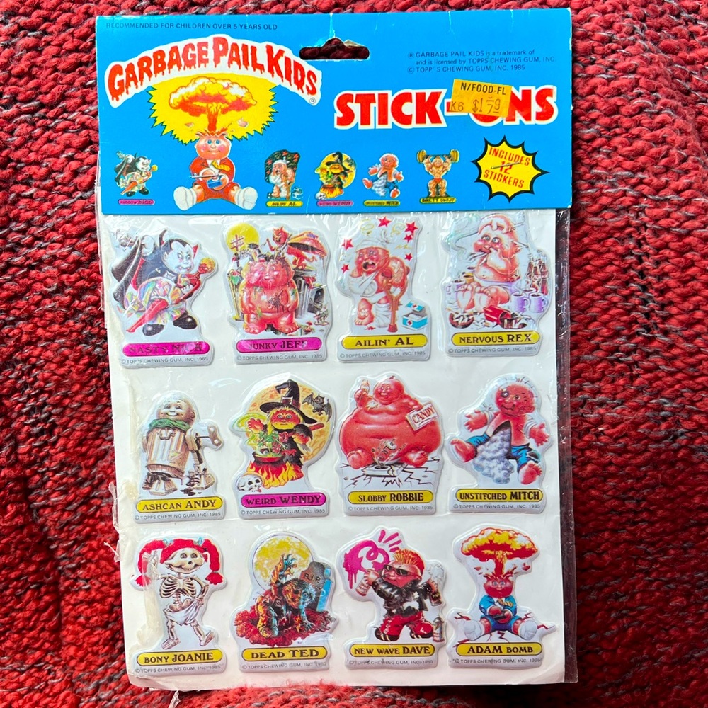 Garbage Pail Kids Puffy Stickers